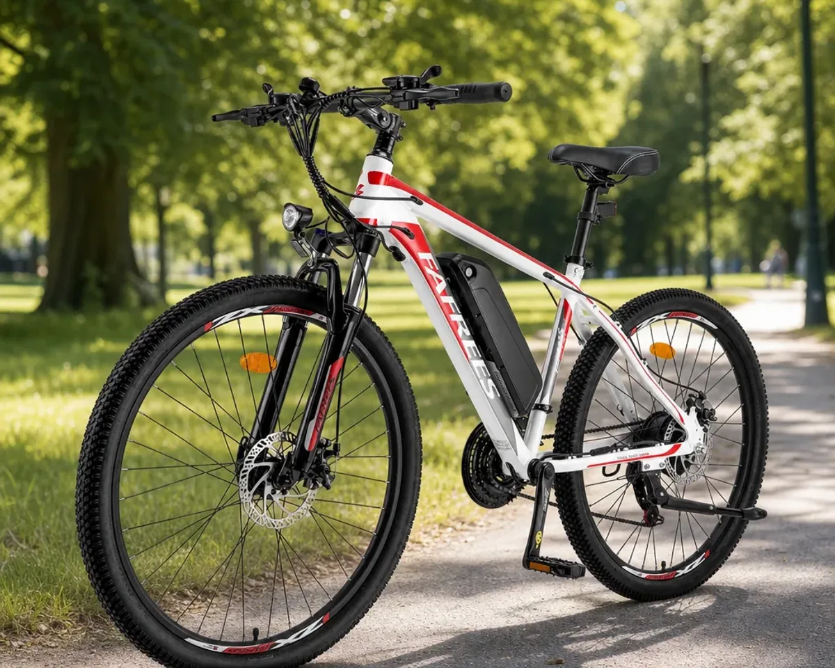 FAFREES Hailong One 26 pouces, VTT électrique à assistance au pédalage, sur un sentier forestier
