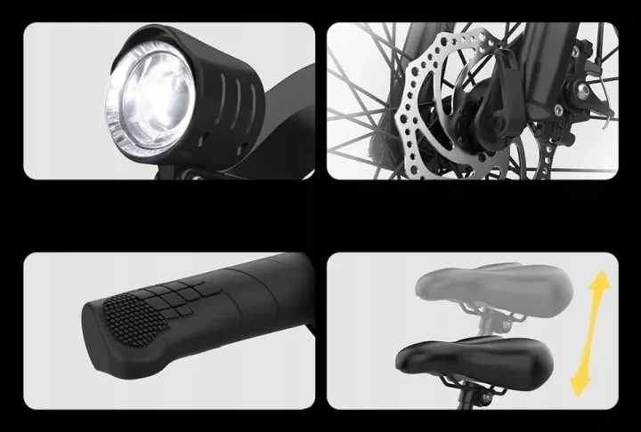 Vélo électrique unisexe Aairsk Q7 pour hommes et femmes