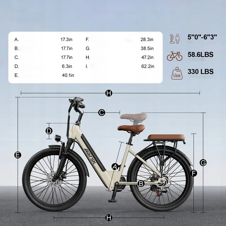 AAIRSK S600 Vélo Électrique 26" image 14