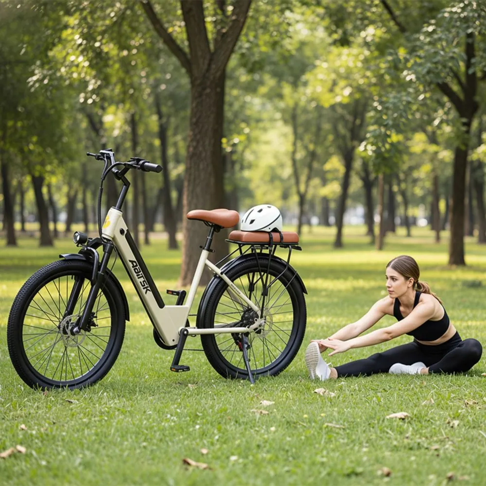 Vélo électrique Aairsk S600 unisexe adapté à tous les genres