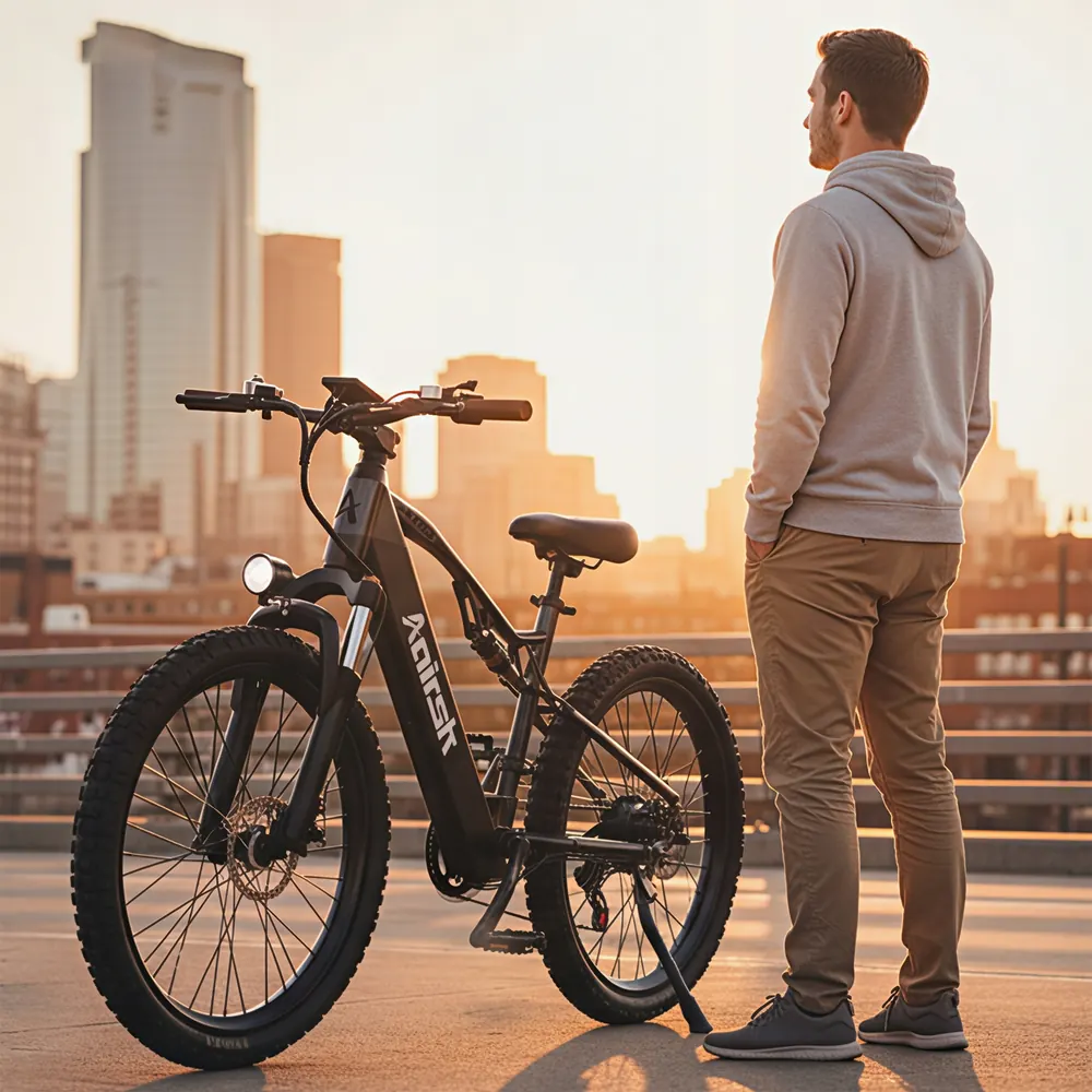 Poids de 30 kg du vélo électrique Aairsk XT90 avec emballage