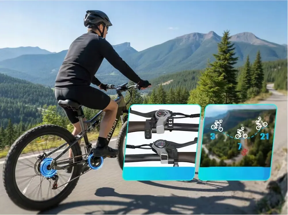 Vélo électrique Aairsk XT90 adapté aux utilisateurs de 160 à 200 cm