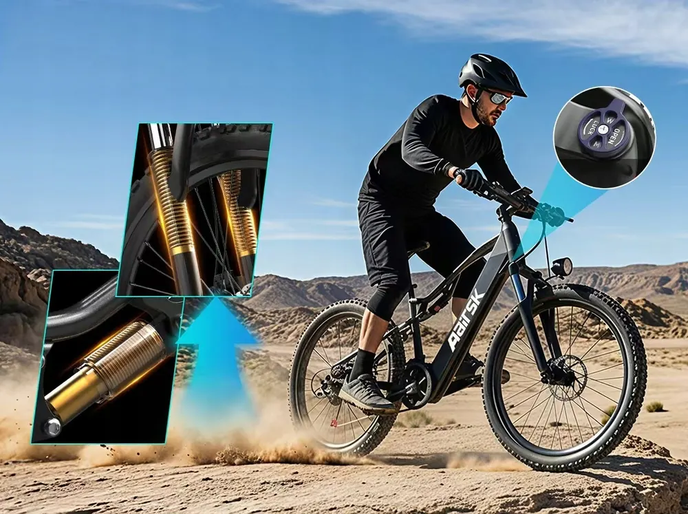 Cadre en carbone du vélo électrique Aairsk XT90 26 pouces