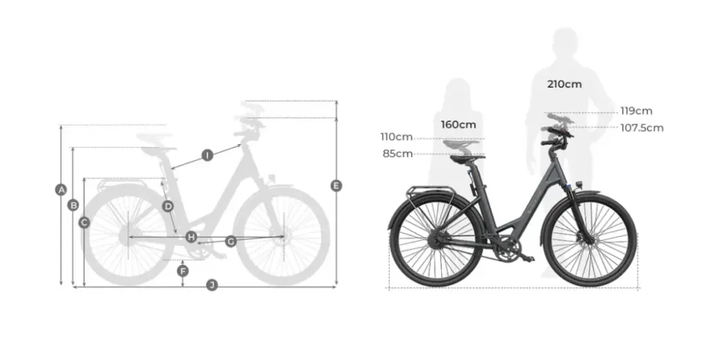 ADO Air 28 Vélo électrique urbain polyvalent image 2
