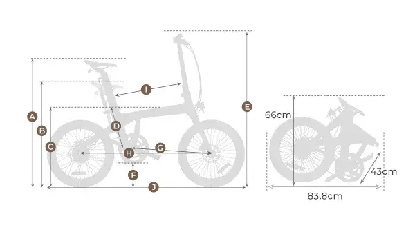 ADO Air Carbon Vélo Pliable Électrique Carbone image 2