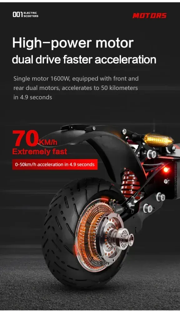 Boyueda Q7 PRO Trottinette électrique pliable image 8