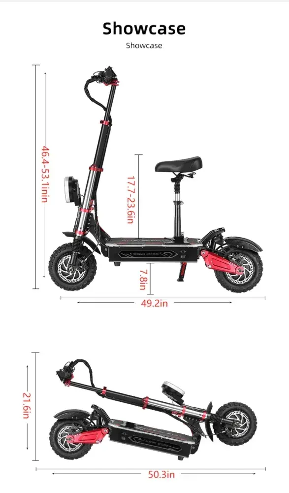 Boyueda S5-11 Trottinette électrique tout-terrain image 2