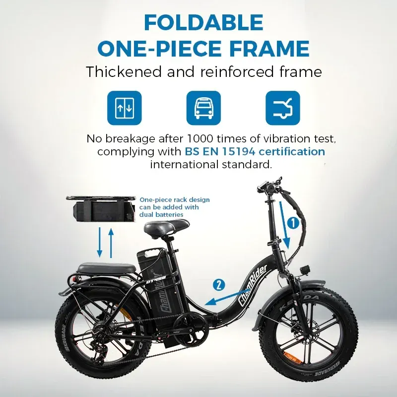 ChamRider DT450 Vélo Électrique Fat Tire image 3
