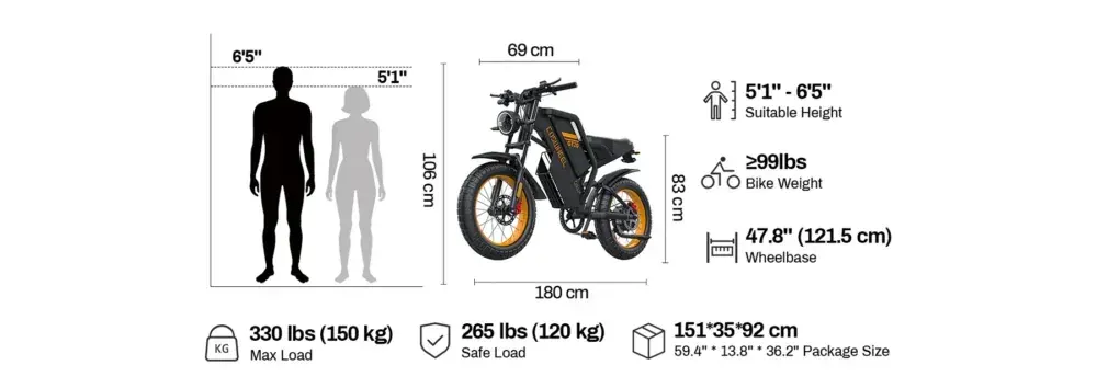 Coswheel GT20 Vélo Électrique Fat Tire image 2