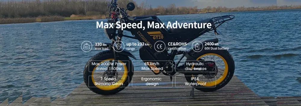 Coswheel GT20 Max Vélo électrique tout-terrain image 3
