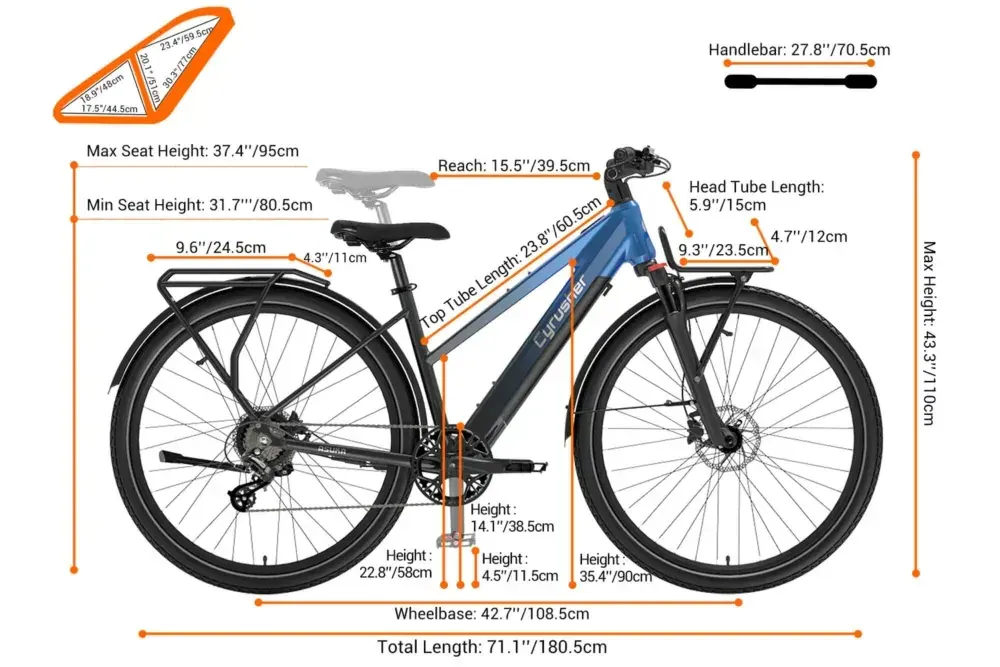 Cyrusher Asuka Vélo de Trekking Électrique image 2