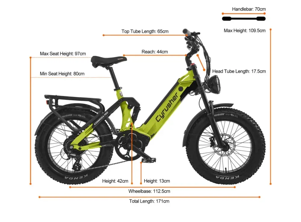 Cyrusher Kommoda Pro – Vélo électrique fat bike image 2