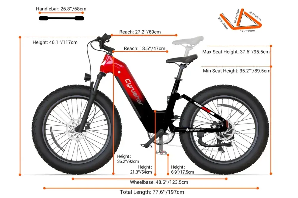 Cyrusher Roam Step-Thru – Vélo électrique tout-suspendu image 2