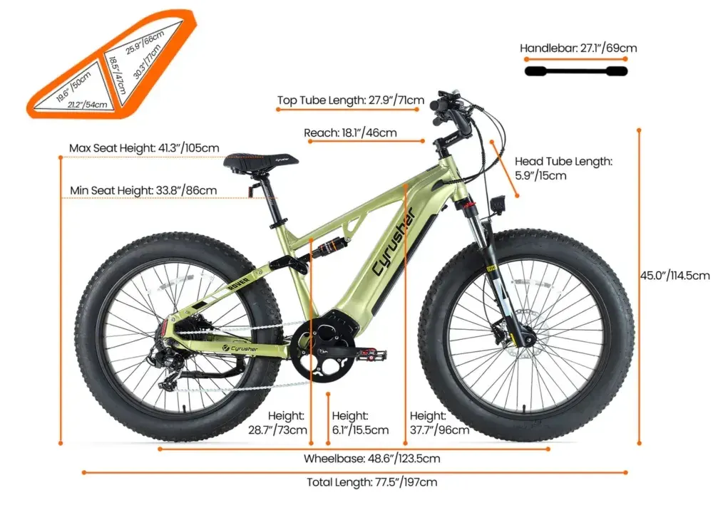 Cyrusher Rover Vélo Électrique Tout-Terrain image 2