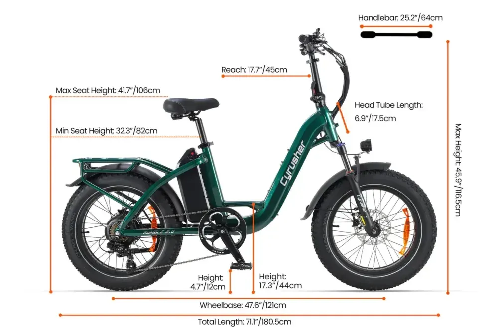 Cyrusher Rumble 2.0 Vélo Électrique Fat Bike image 2