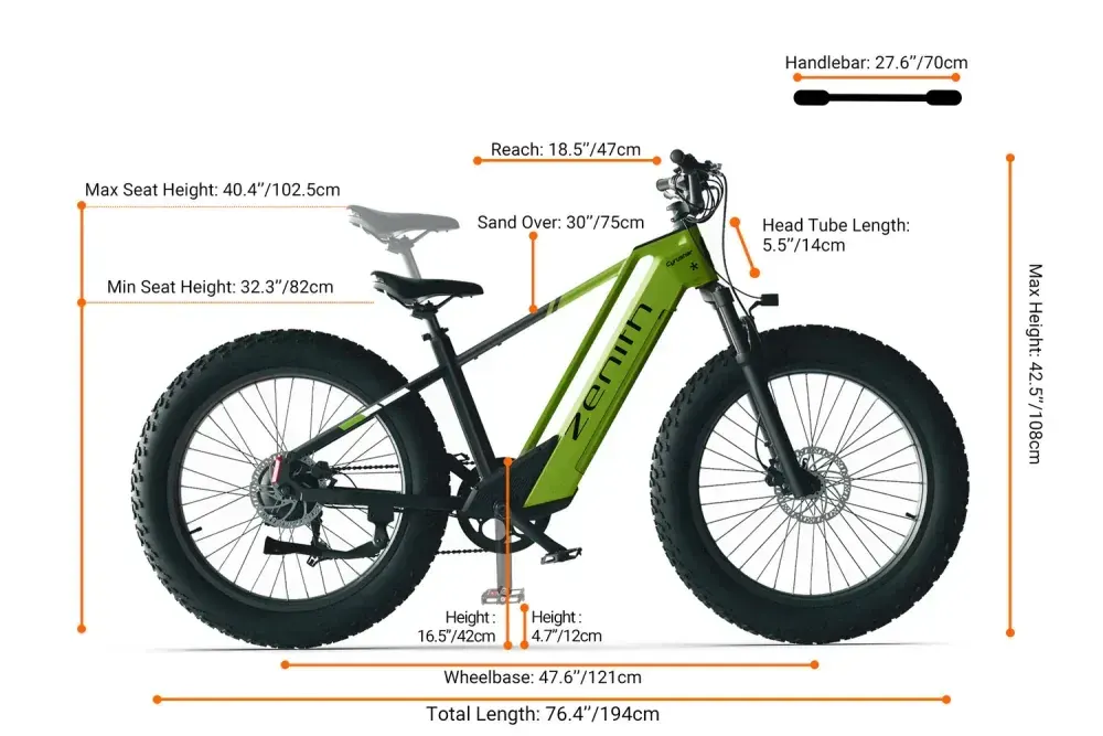 Cyrusher Zenith Vélo Électrique Fat Bike image 2
