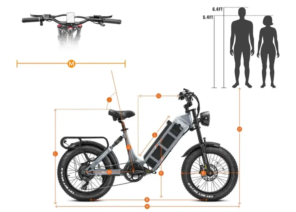 Eahora Juliet – Vélo électrique Fat Bike longue autonomie image 2