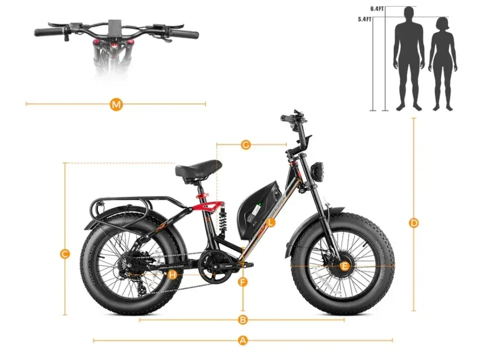 Eahora Luna II – Vélo électrique Fat Bike image 2