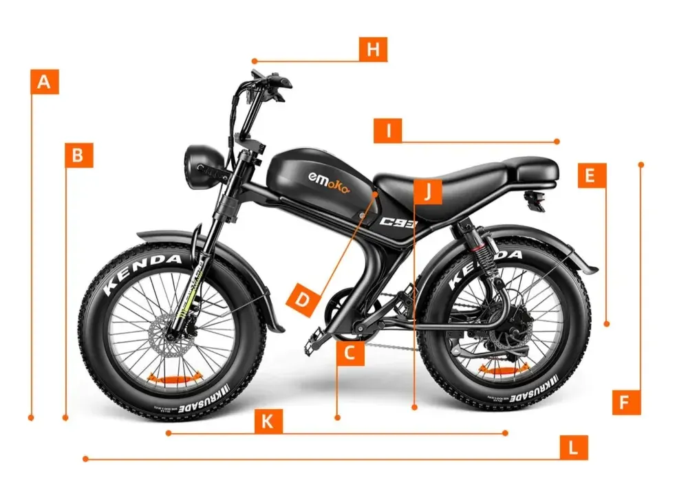 Emoko C93 Vélo Électrique Fat Bike Double Moteur image 2
