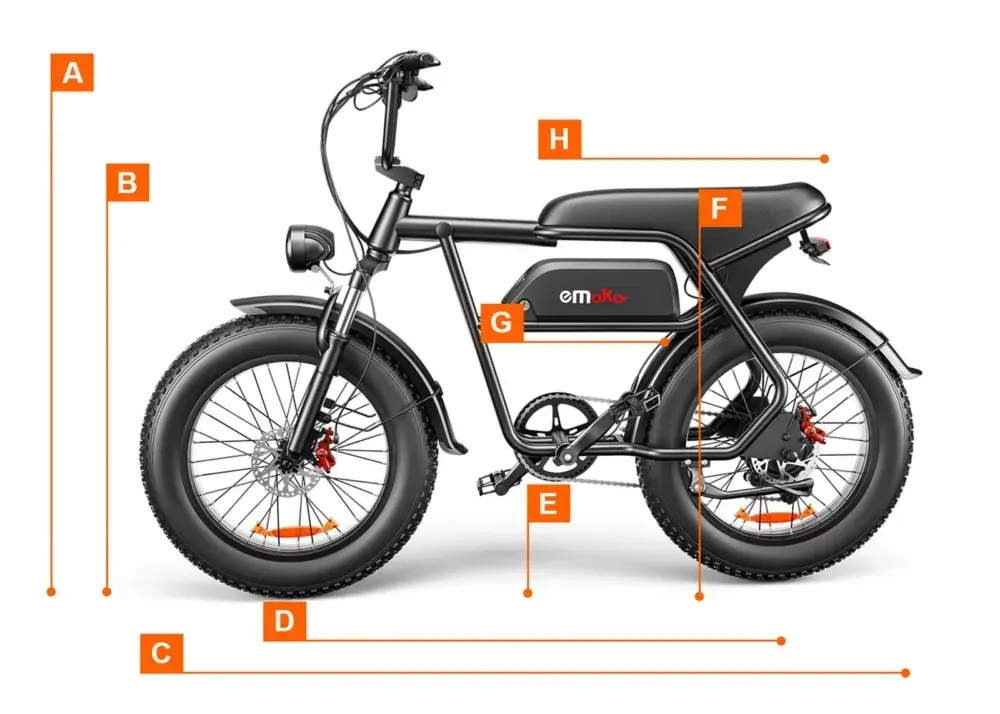 Emoko C99 – Vélo électrique Fat Tire urbain image 2