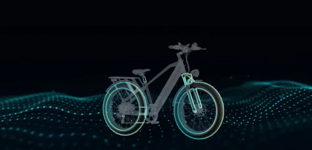 Engwe E26 Vélo électrique tout-terrain à double suspension image 9