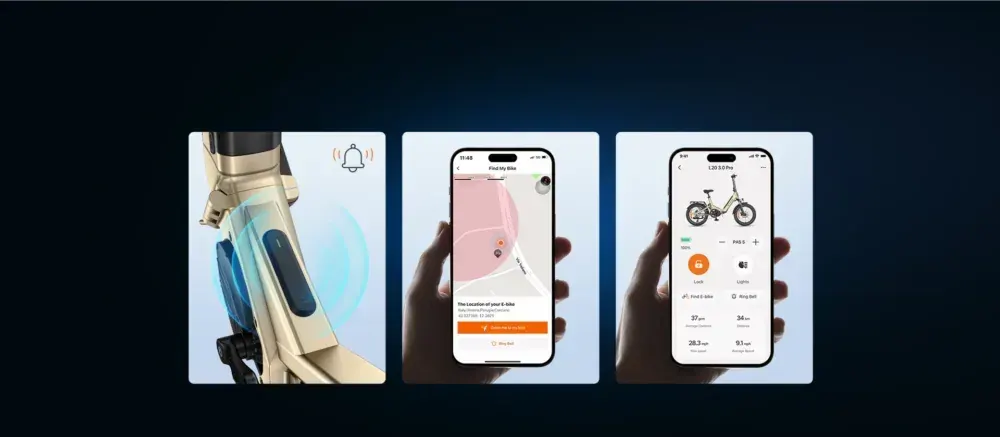 Engwe L20 3.0 Pro – Vélo électrique pliant tout suspendu image 10