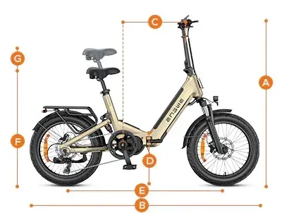 Engwe L20 3.0 Pro – Vélo électrique pliant tout suspendu image 2