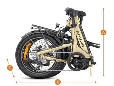 Engwe L20 3.0 Pro – Vélo électrique pliant tout suspendu image 3