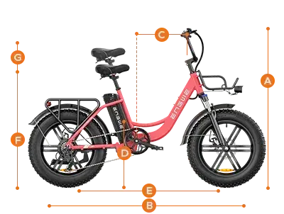 Engwe L20 Vélo Électrique Fat Bike Pliable image 2