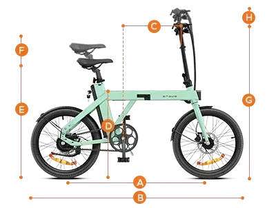 Engwe P20 Vélo électrique pliant image 2