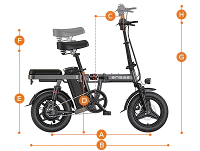 Engwe T14 – Vélo électrique pliant compact image 2