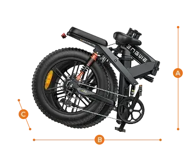 Engwe X26 – Vélo électrique pliant tout-terrain image 3