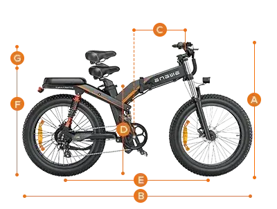 Engwe X26 – Vélo électrique pliant tout-terrain image 4