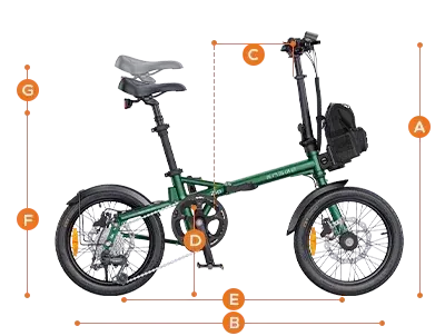 Engwe Zip Vélo Électrique Pliable Urbain image 2