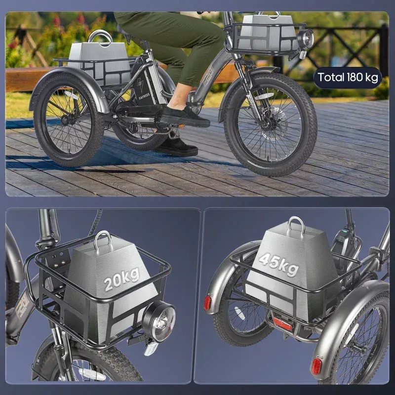Fafrees F20 Mate plié, montrant sa compacité pour le stockage ou transport.