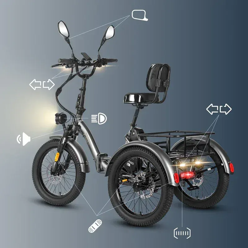 Fafrees F20 Mate HS – Triporteur électrique pliant image 4