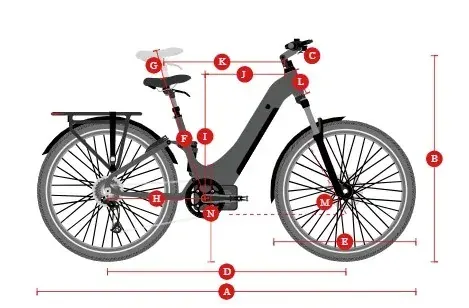 Himiway A7 Pro en vue latérale complète, cadre aluminium 6061, roues 27,5 pouces, guidon droit, selle confortable.