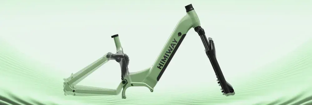 Écran TFT BIGSTONE M300C du Himiway A7 Pro affichant vitesse, niveau de batterie et assistance.