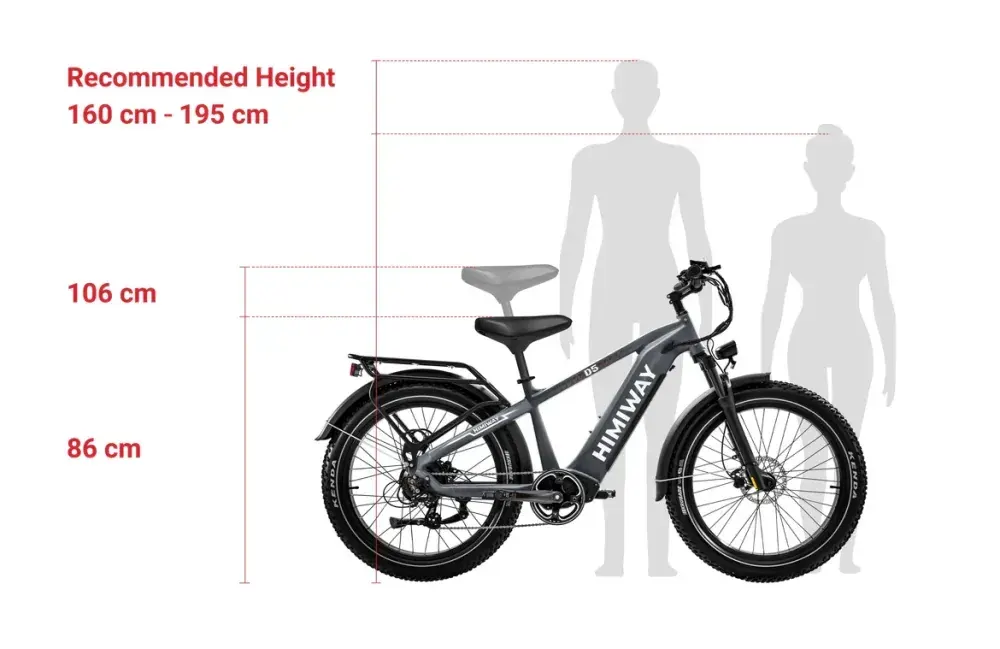 Himiway D5 – Vélo électrique fat bike tout-terrain image 3
