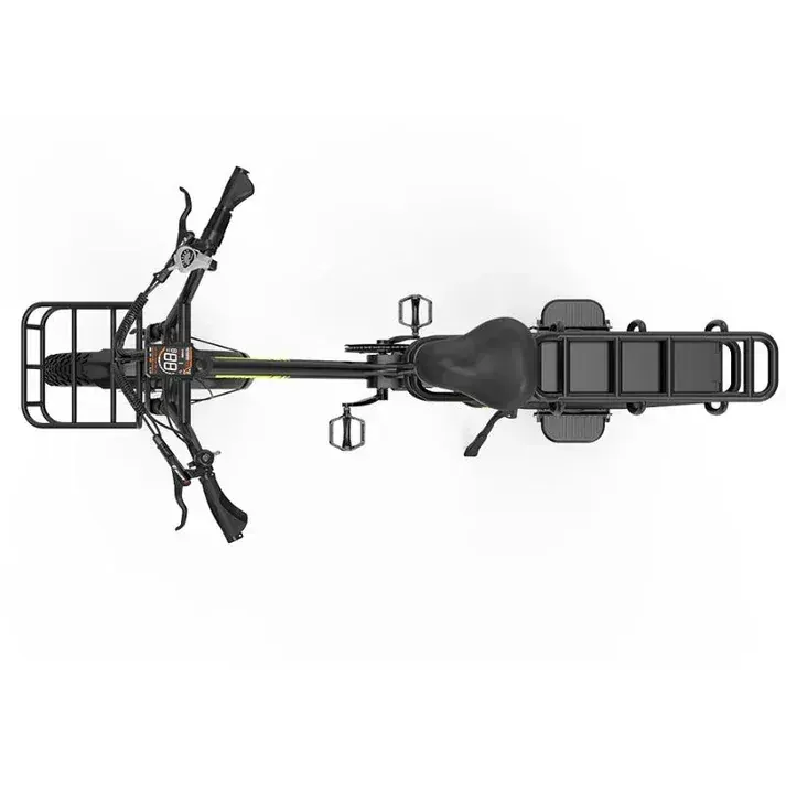 Koolux X8 cargo électrique en vue latérale complète, cadre robuste et pneus larges.