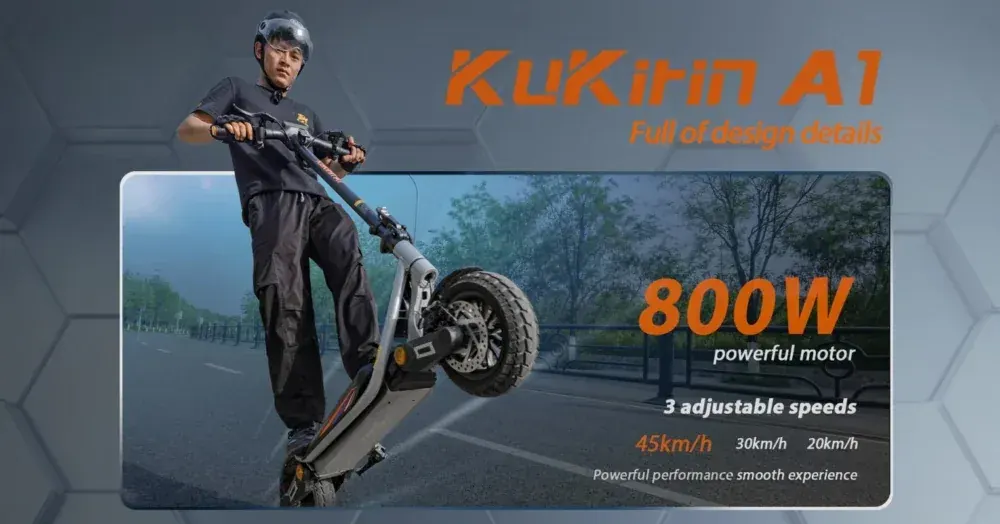 Kukirin A1 Trottinette Électrique Pliable image 5
