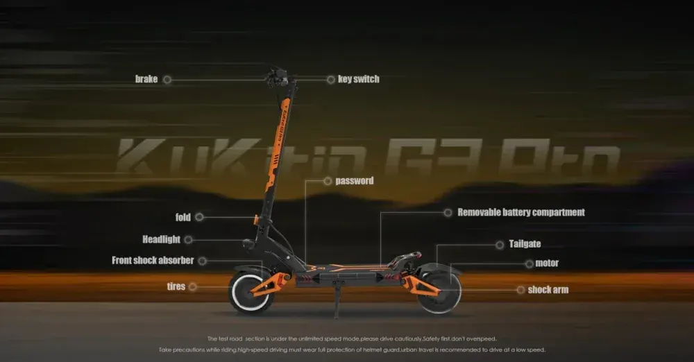 Kukirin G3 Pro Trottinette Électrique Double Moteur image 5