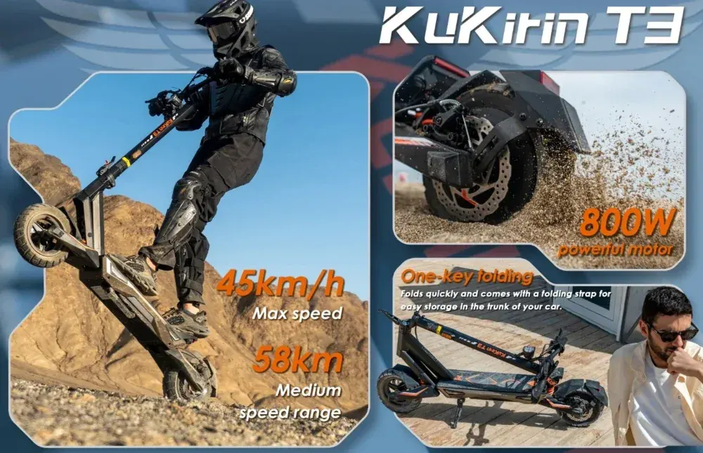 Kukirin T3 Trottinette Électrique Puissante image 7