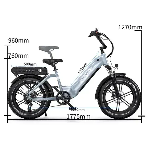 Onesport OT08 Vélo Électrique Fat Tire image 2