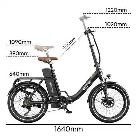 Onesport OT16-2 Vélo électrique pliant image 2