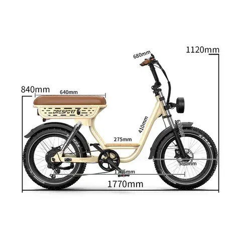 Onesport W77 Vélo Électrique Fat Tire image 2