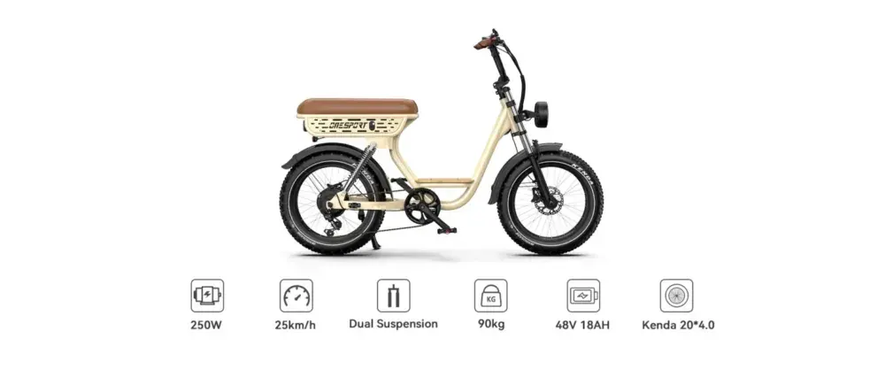 Onesport W77 Vélo Électrique Fat Tire image 4