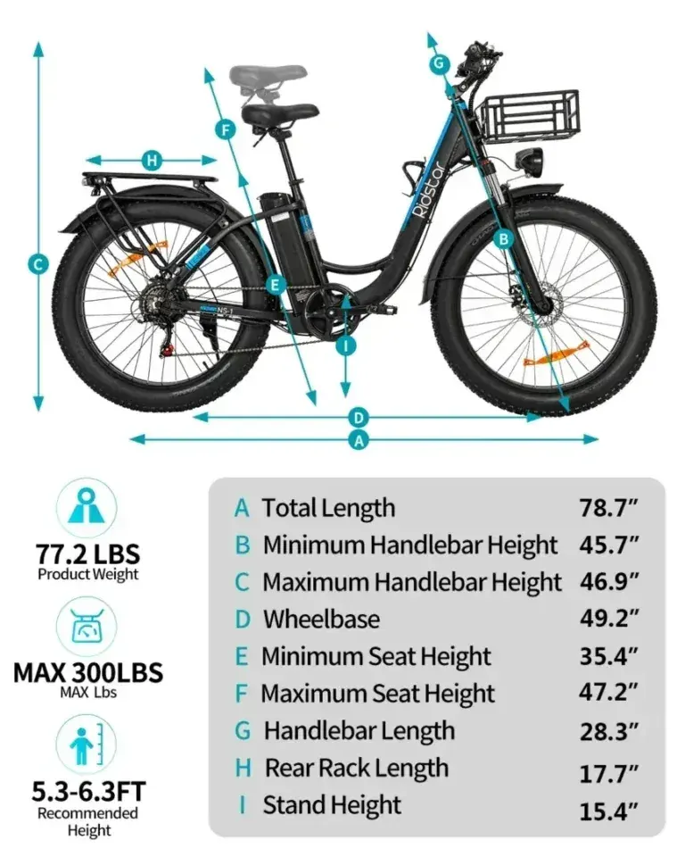 Ridstar MN-26 Vélo électrique Fat Tire image 2