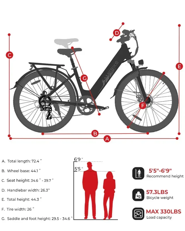 Samebike CY20 Vélo Électrique Pliable image 2