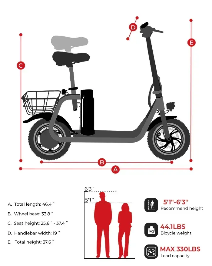 Samebike SM-C01 Trottinette électrique pliable image 2
